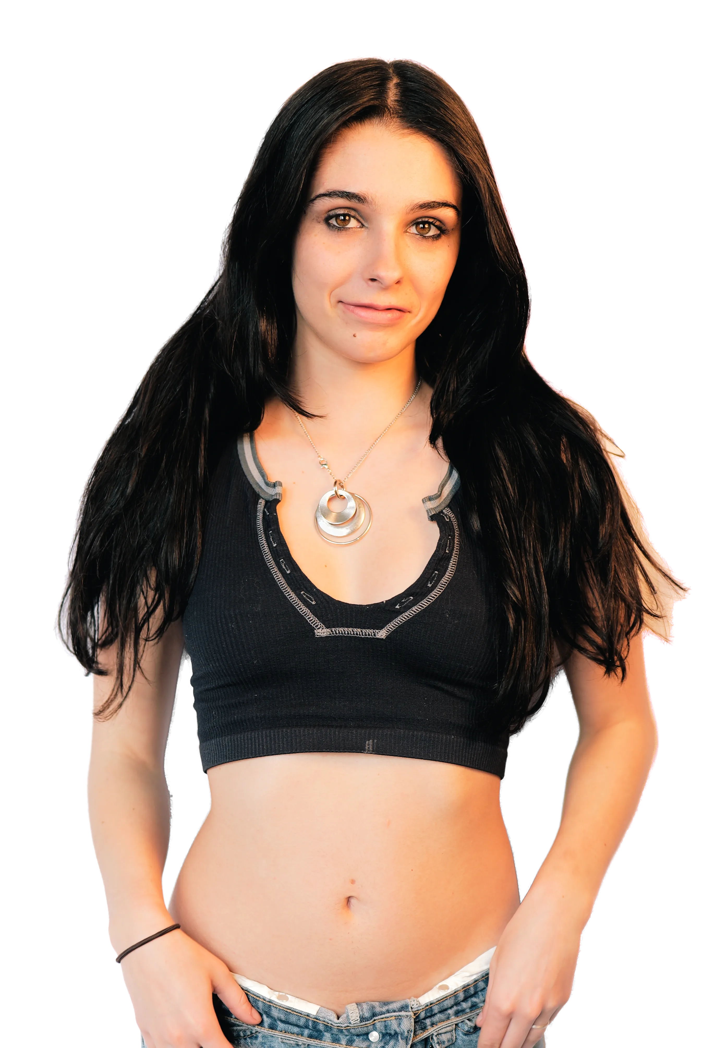 Elisabeth Fitzgerald, waist-up in a black knit top and silver pendant, smiling at the camera